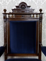 salonik-neorenesansowy-sofa-dwa-fotele-antyki-stare-zabytkowe-granat-orzech-29-3130