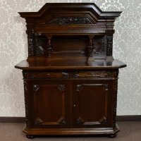 jadalnia-neobarok-kredens-komoda-stol-okragly-krzesla-antyki-komplet (20)