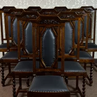 jadalnia-neobarok-kredens-komoda-stol-okragly-krzesla-antyki-komplet (25)