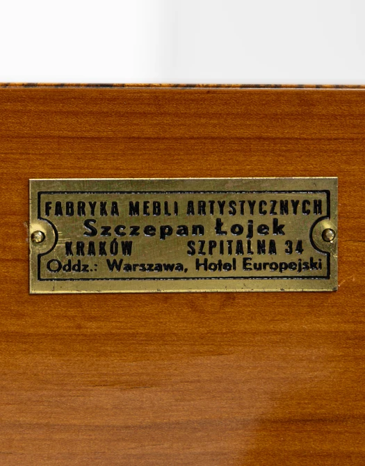 Biblioteka / witryna art déco palisander Szczepan Łojek 1925–1939