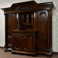 jadalnia-neobarok-kredens-komoda-stol-okragly-krzesla-antyki-komplet (14)