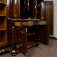 jadalnia-neobarok-kredens-komoda-stol-okragly-krzesla-antyki-komplet (16)