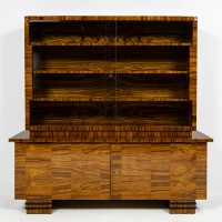 biblioteka-art-deco-palisander-lojek-polska-antyk-witryna-serwantka-1